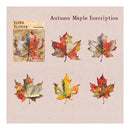 Poppy Crafts Cardstock Flower Stickers - Autumn Maple Inscription