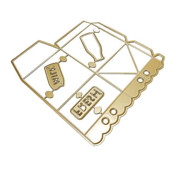 Gold metal heart-shaped puzzle with 'Wifey' and 'Honey' pieces on a white background