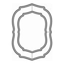 A set of three nested decorative die-cut frames with scalloped edges and dotted borders, shown on a plain white background.