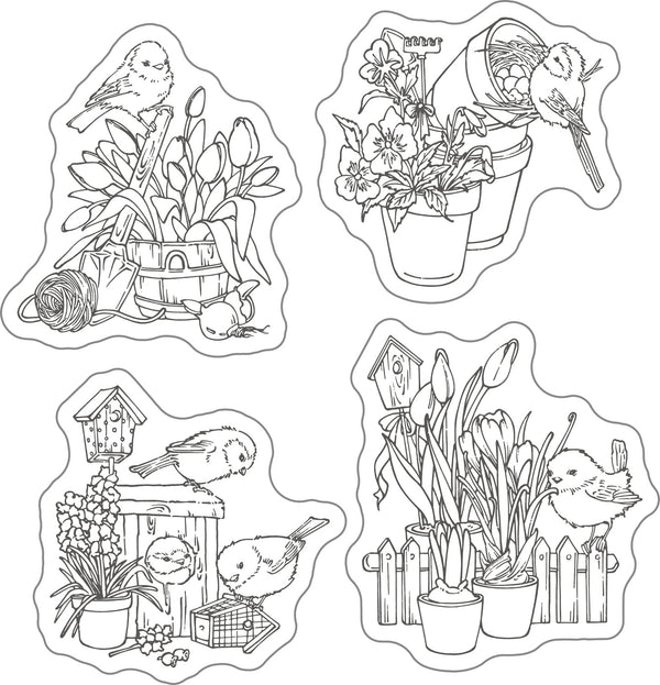Poppy Crafts Cutting Dies & Stamp Set