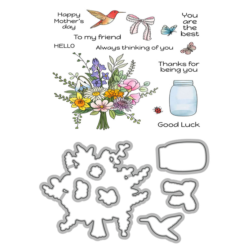 Poppy Crafts Cutting Dies & Stamp Set