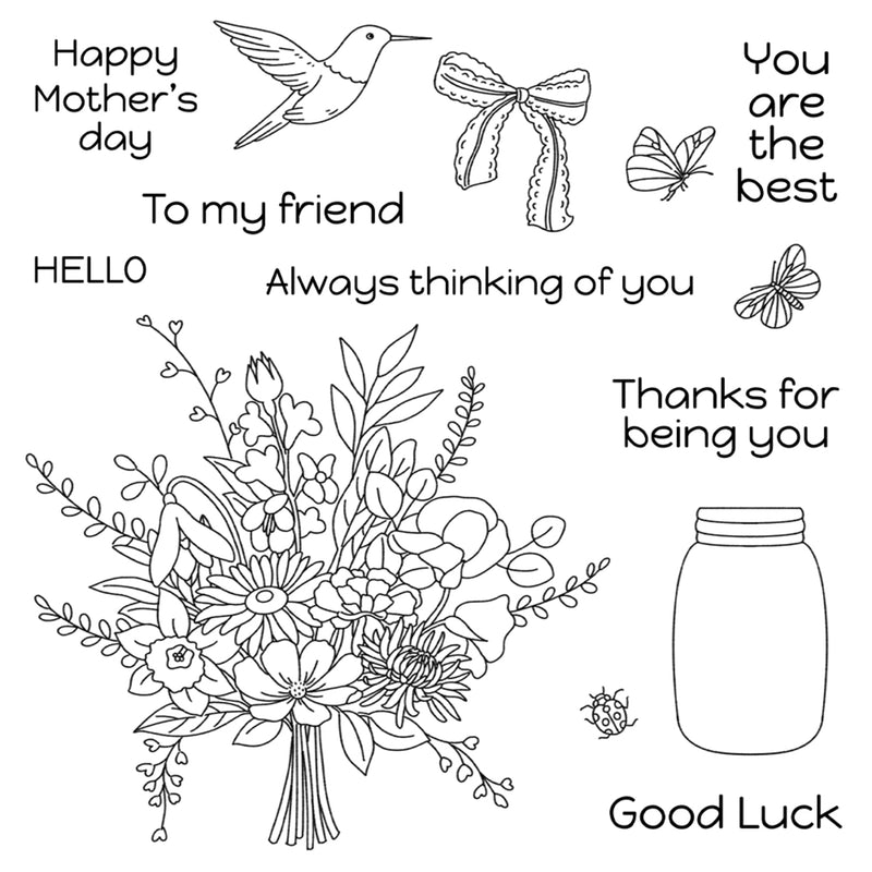 Poppy Crafts Cutting Dies & Stamp Set