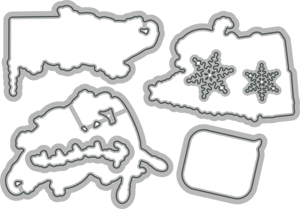 Poppy Crafts Cutting Dies & Stamp Set