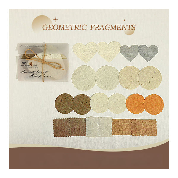 Poppy Crafts Embossed Scraping Paper - Geometric Fragments