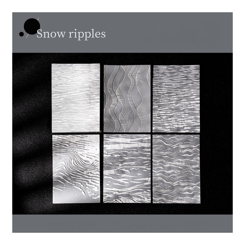 Poppy Crafts Embossed White Printed Vellum Paper - Snow Ripples
