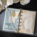 Poppy Crafts Embossed White Printed Vellum Paper - The Secret Realm of Leaf Veins