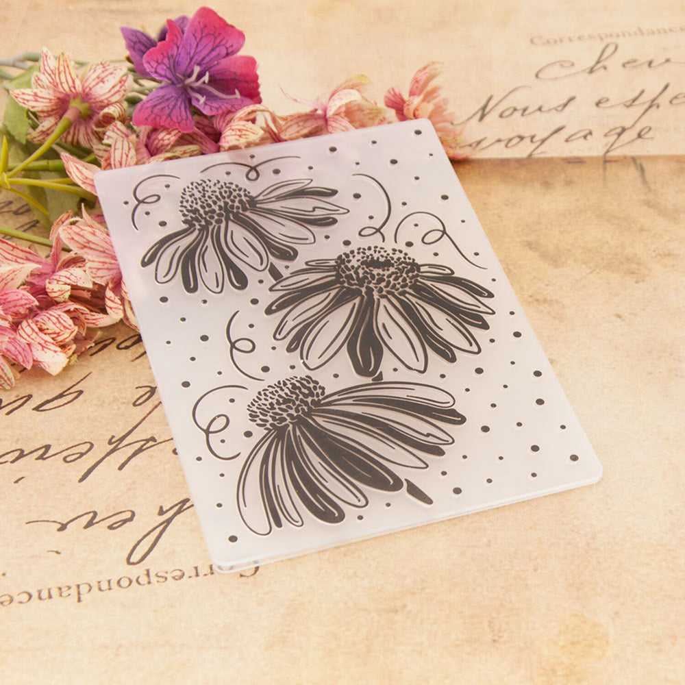 Poppy Crafts Daisy Bloom Embossing Folder | CraftOnline