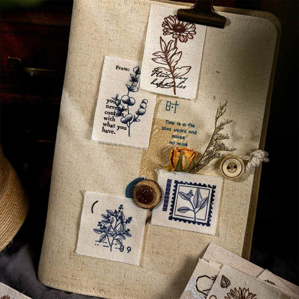 Poppy Crafts Fabric Tag - Eaculyptus Leaf