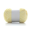 Poppy Crafts Fine Chenille Yarn 50g - Vanilla Yellow