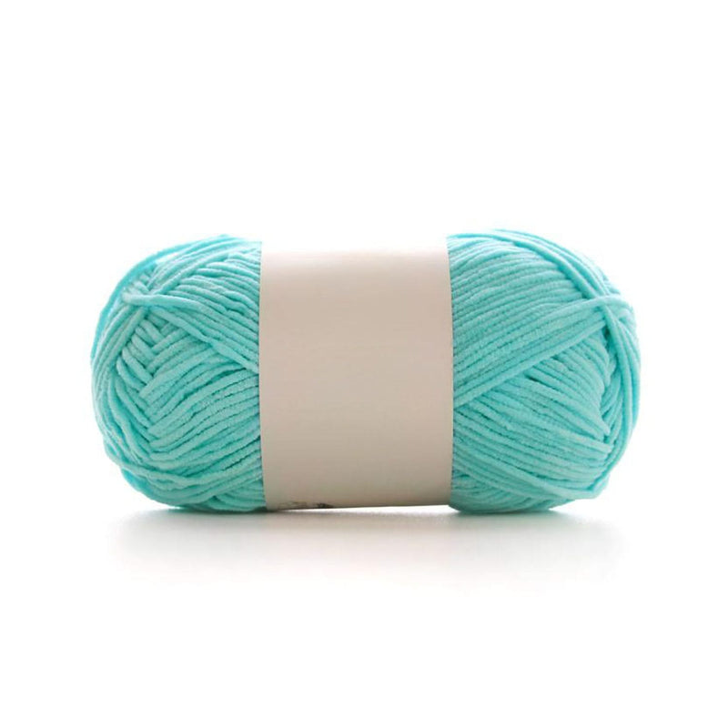 Poppy Crafts Fine Chenille Yarn 50g - Turquoise