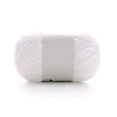 Poppy Crafts Fine Chenille Yarn 50g - Bright White