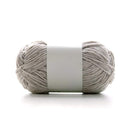 Ball of yarn with a label on a white background