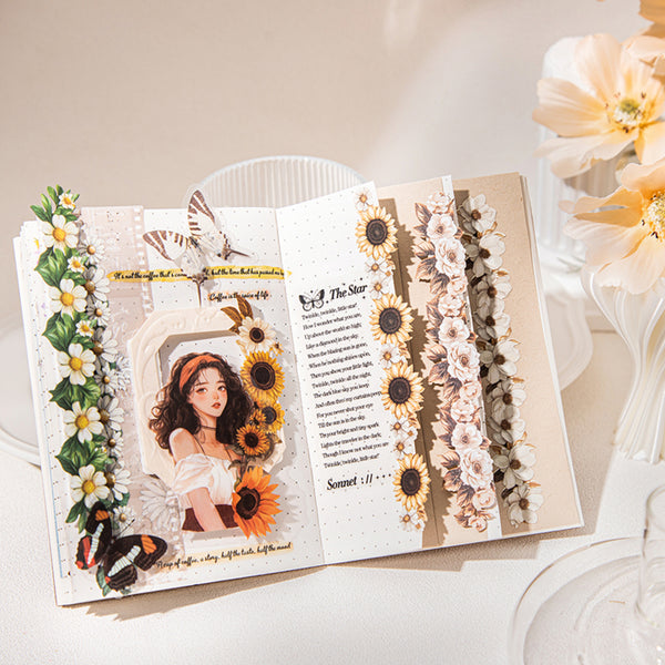 Poppy Crafts Flower Stickers - Rose Story