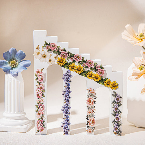 Poppy Crafts Flower Stickers - Purple Dream Flower Path