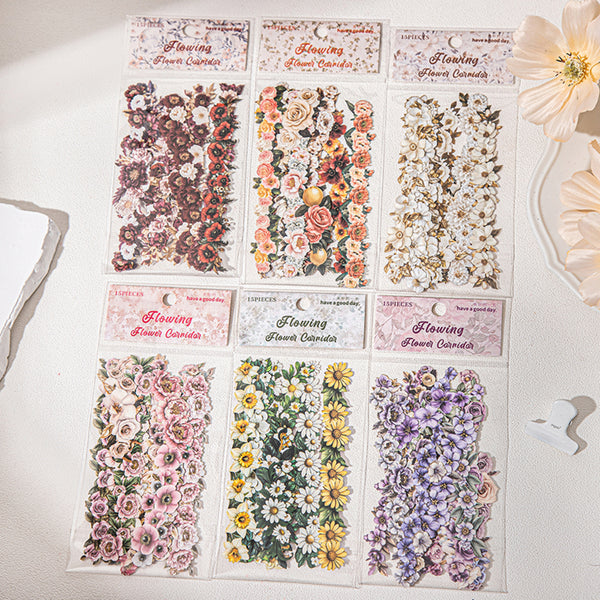 Poppy Crafts Flower Stickers - Purple Dream Flower Path