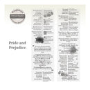 Poppy Crafts Fragments of Literary Quotations PET Sticker Roll - Pride and Prejudice