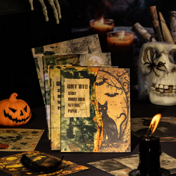 Poppy Crafts Halloween Double-Sided Paper - Black Cat Prophecy