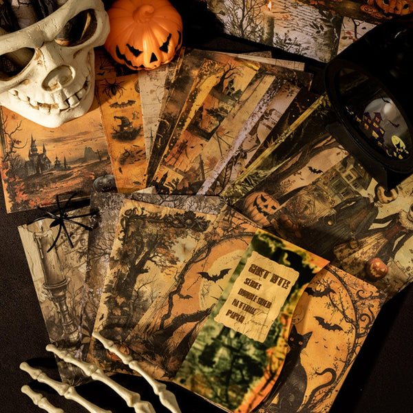 Poppy Crafts Halloween Double-Sided Paper - Black Cat Prophecy