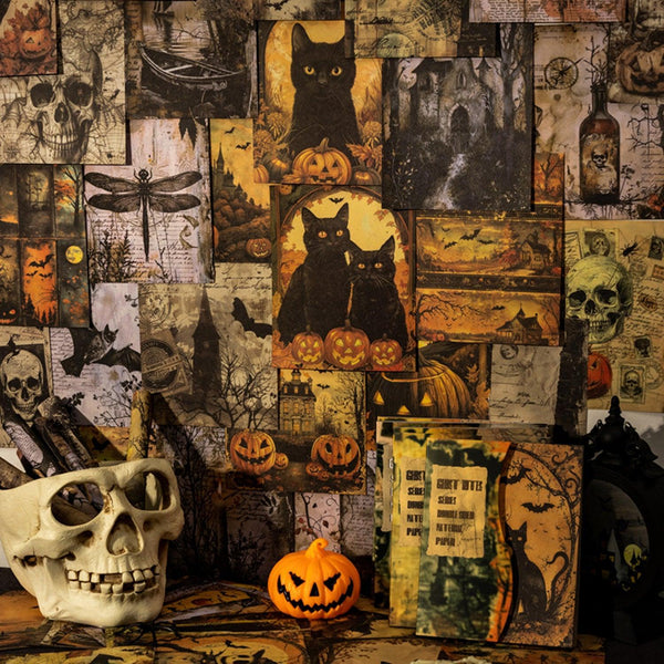 Poppy Crafts Halloween Double-Sided Paper - Black Cat Prophecy