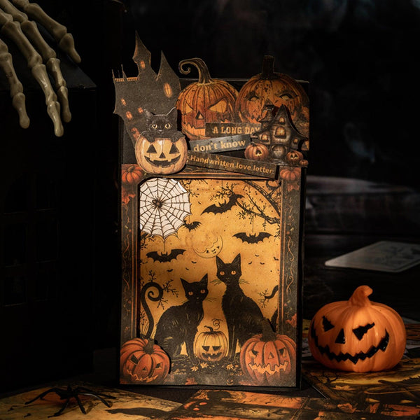 Poppy Crafts Halloween Double-Sided Paper - Black Cat Prophecy
