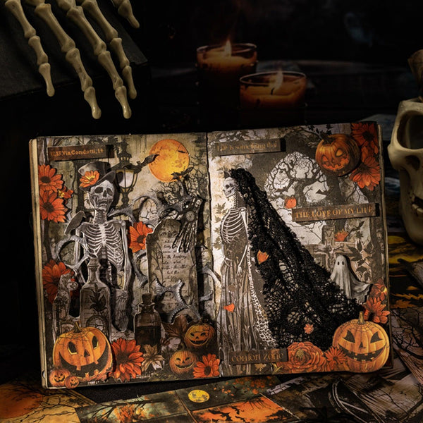Poppy Crafts Halloween Double-Sided Paper - Black Cat Prophecy