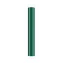 Green cylindrical object on a white background