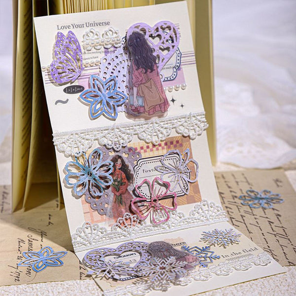 Poppy Crafts Hollow Cut Kraft Paper - Snowflakes Melt