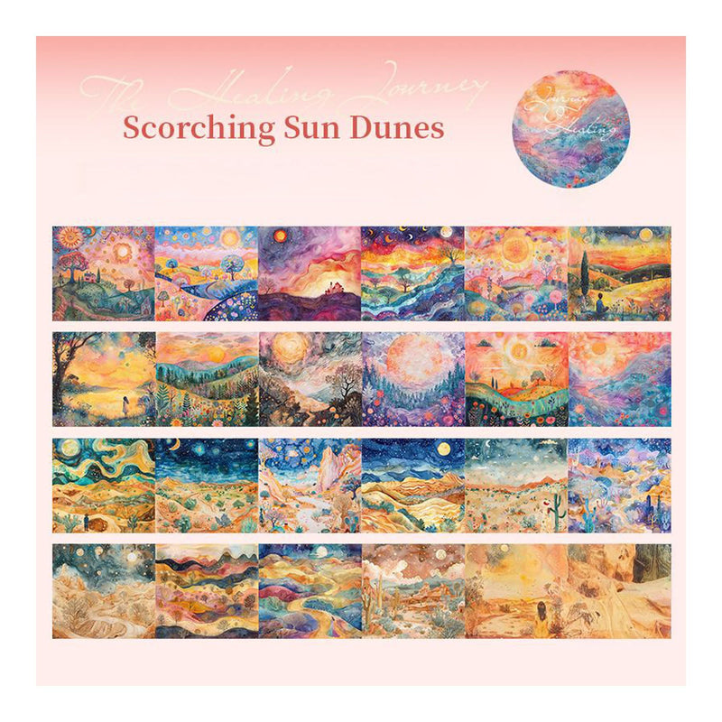 Poppy Crafts Journey of Healing Washi Tape - Scorching Sun Dunes