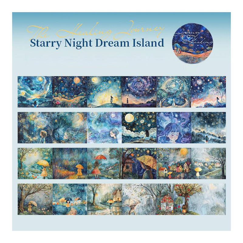 Poppy Crafts Journey of Healing Washi Tape - Starry Night Dream Island