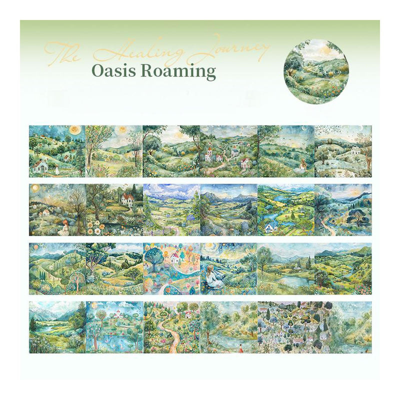Poppy Crafts Journey of Healing Washi Tape - Oasis Roaming