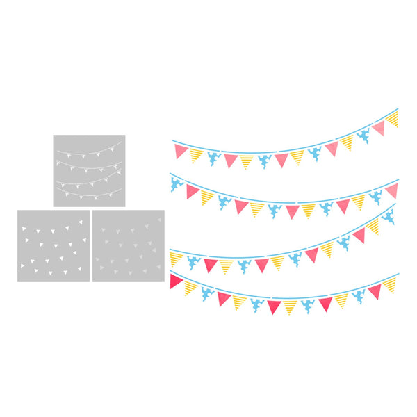 Poppy Crafts Layering Stencil Kit