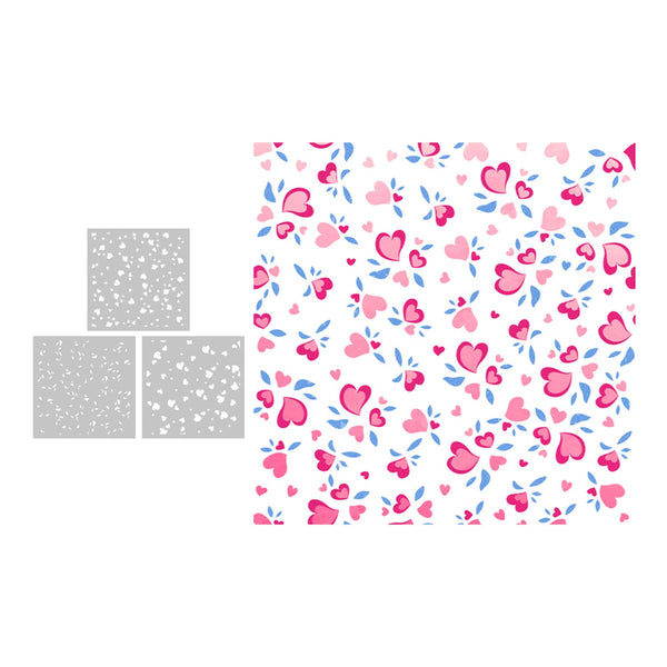 Poppy Crafts Layering Stencil Kit