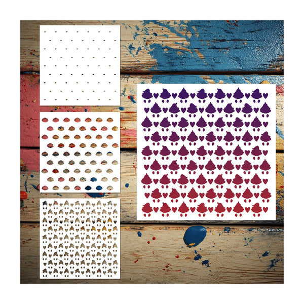 Poppy Crafts Layering Stencil Kit