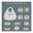 Poppy Crafts Cardstock Stickers - Numerous Flowers - Letter from Clear Sky