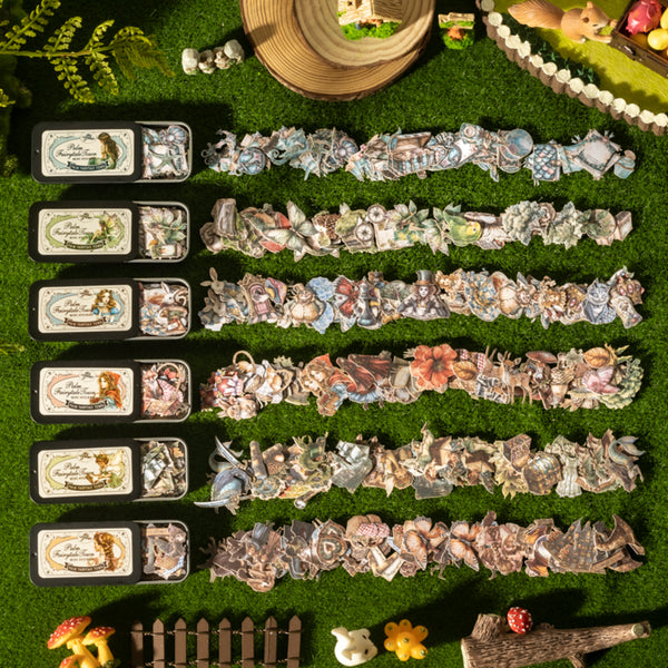 Poppy Crafts Palm Fairytale Town Mini Stickers + Tin - Alice Lost Town