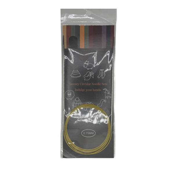 Poppy Crafts Stainless Steel 100cm Circular Knitting Needles - 2.75mm