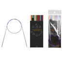 Poppy Crafts Stainless Steel 100cm Circular Knitting Needles - 6.0mm
