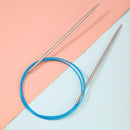 Poppy Crafts Stainless Steel 100cm Circular Knitting Needles - 6.0mm