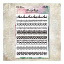 Sheet of lace border designs on a textured surface with 'Retro Style' branding.