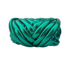 Poppy Crafts Super Chunky Hand Knitting Yarn 500g - Metallic Green