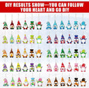 Poppy Crafts Wooden Ornaments Set - Christmas Collection - Friendly Gnomes