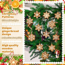 Poppy Crafts Wooden Ornaments Set - Christmas Collection - Perfect Snowflakes