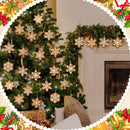 Poppy Crafts Wooden Ornaments Set - Christmas Collection - Perfect Snowflakes