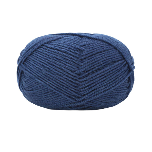 Poppy Crafts Wool Thread Mercerised Yarn 50g - Dark Blue