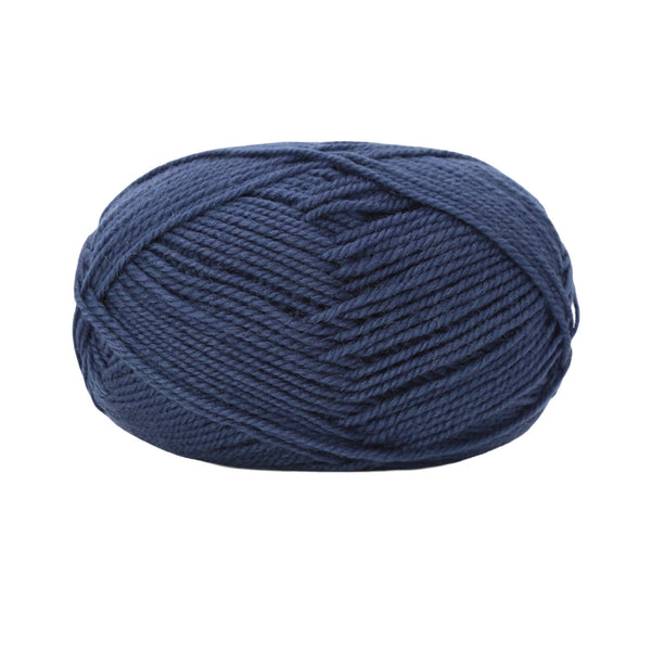 Poppy Crafts Wool Thread Mercerised Yarn 50g - Navy