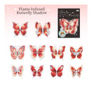 Poppy Glowing Butterfly PET Stickers - Flame Infused Butterfly Shadow