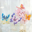 Poppy Glowing Butterfly PET Stickers - Golden Dew Dream