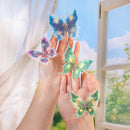 Poppy Glowing Butterfly PET Stickers - Blue Butterfly Wings
