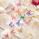 Poppy Glowing Butterfly PET Stickers - Golden Dew Dream