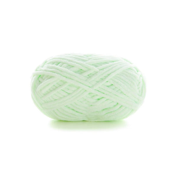 Poppy Crafts Snuggly Chenille Yarn 50g - Powder Green